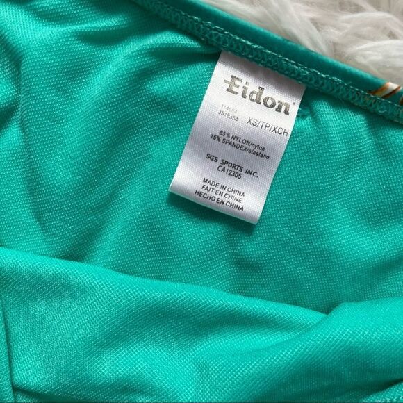 EIDON | Teal Citrus Patterned Bikini Size XS/S NWOT - Picture 5 of 6